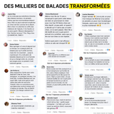 Des milliers de balades transformées : commentaires de clients
